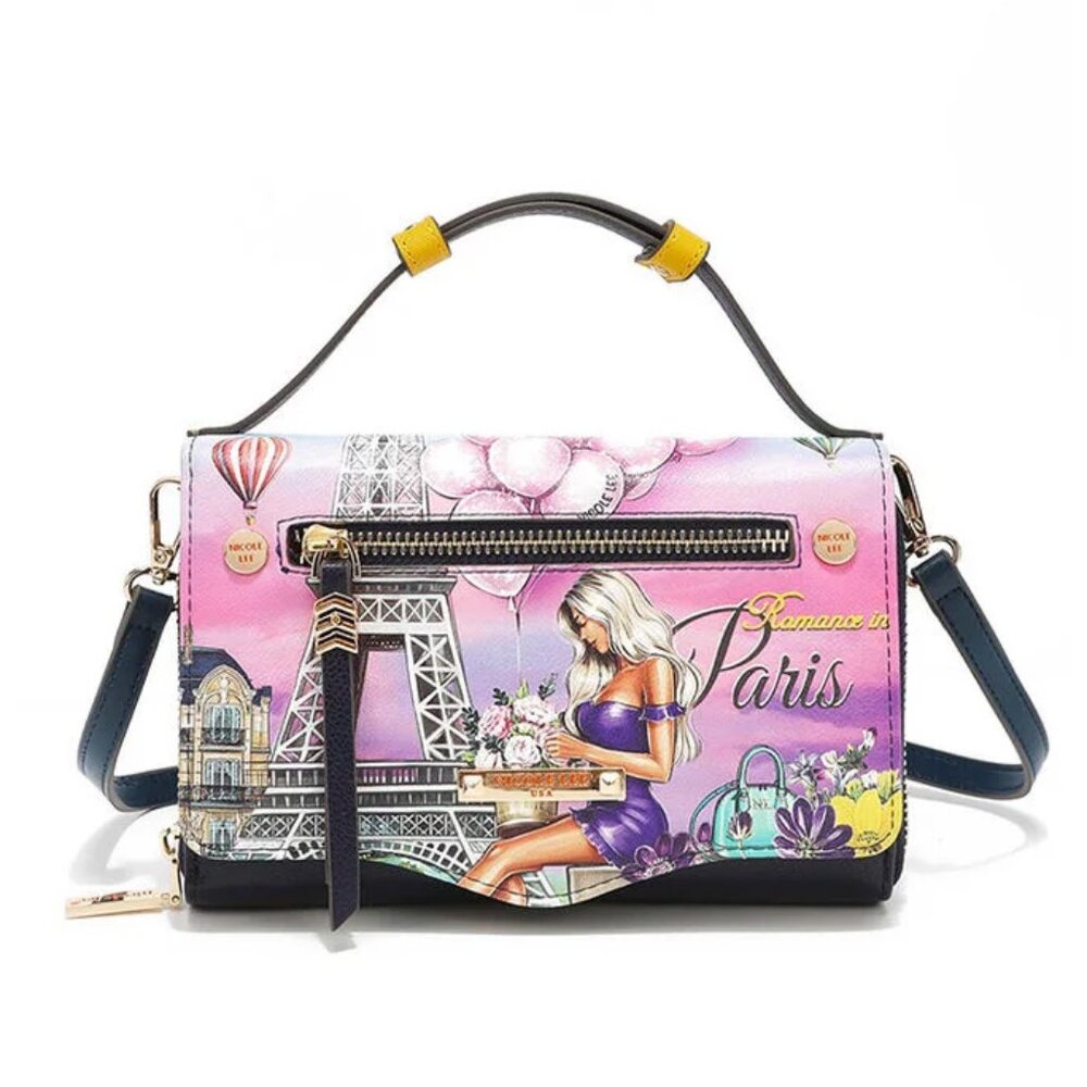 Romance in Paris Envelope Crossbody Wallet (PRT7406)